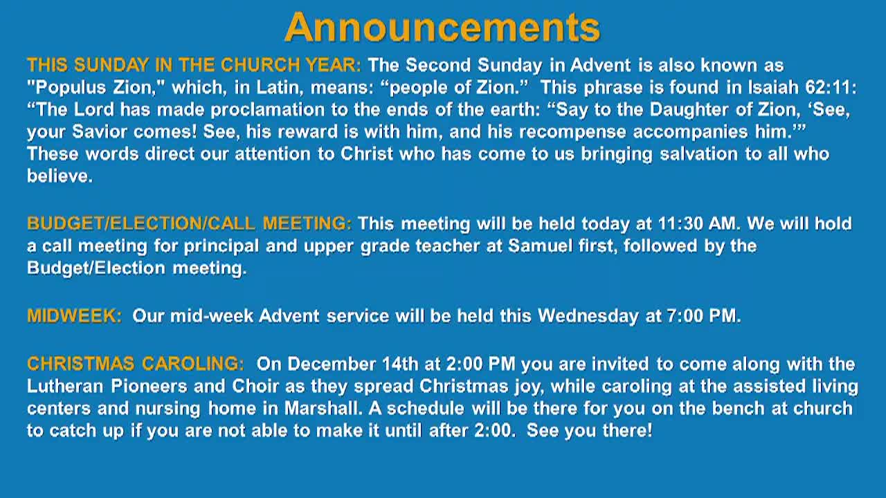 Christ Evangelical Lutheran Church WELS